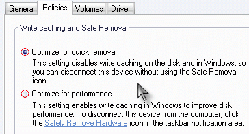 No Safely Remove Hardware Icon Vista