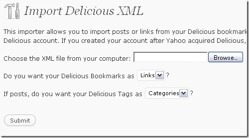 delicious-wp-xml