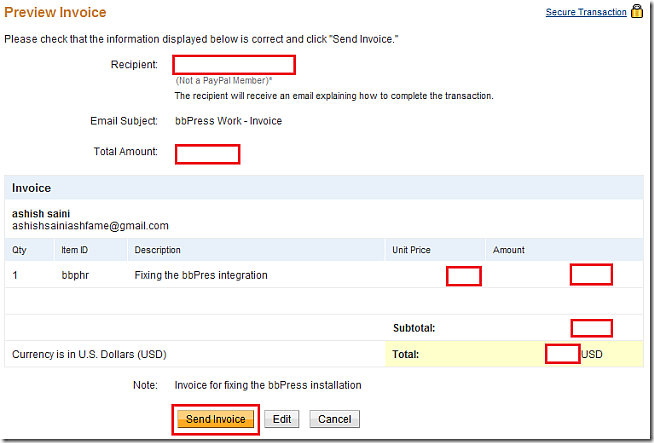 How To Create A Paypal Invoice